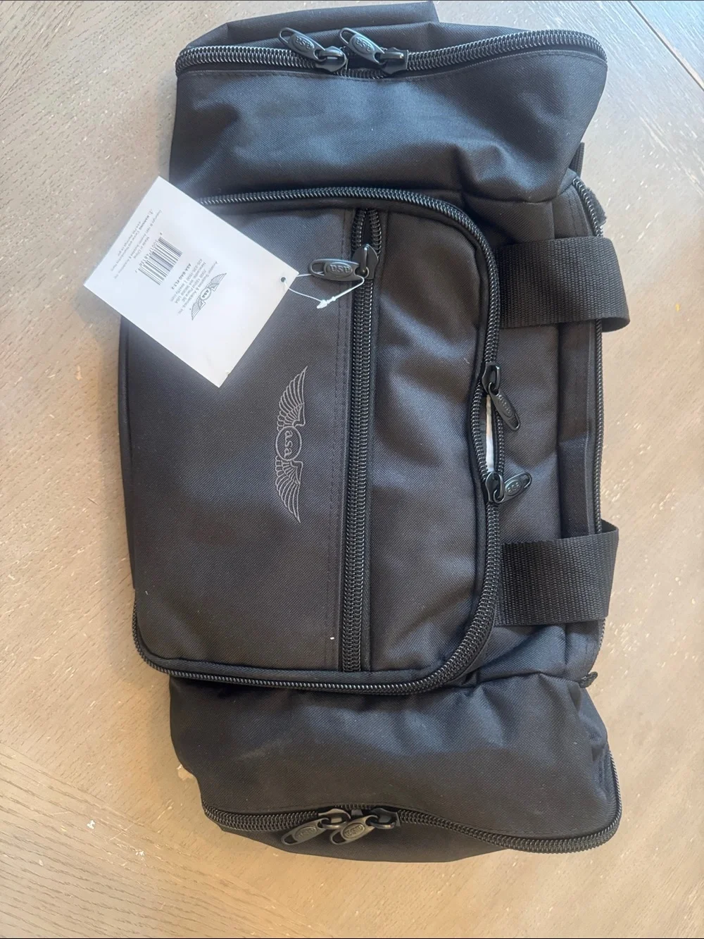 AirClassics Black Flight Bag - Durable Pilot Carry Bag